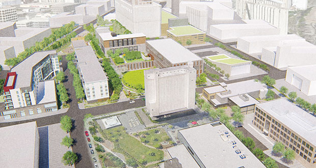 What’s up with heat pumps? 4 Sustainable Malcolm yards aerial rendering